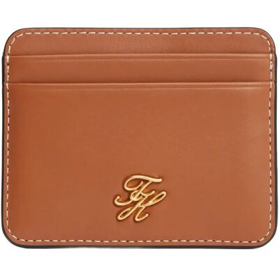 Tommy Hilfiger Th Script Leather Cc Holder ONE SIZE COGNAC ONE SIZE Tommy Hilfiger Th Script Leather Cc Holder ONE SIZE COGNAC ONE SIZE