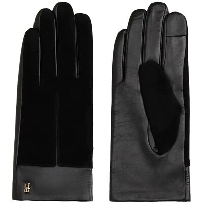 Tommy Hilfiger Th Suede Leather Gloves M/L BLACK M/L Tommy Hilfiger Th Suede Leather Gloves M/L BLACK M/L