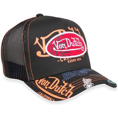 Von Dutch Oval Patch Black/Multicolor Trucker ONE SIZE BLACK-MULTICOLOR ONE SIZE Von Dutch Oval Patch Black/Multicolor Trucker ONE SIZE BLACK-MULTICOLOR ONE SIZE