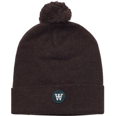 WOOD WOOD Kai Kids Pom Pom Beanie ONE SIZE BLACK COFFEE ONE SIZE WOOD WOOD Kai Kids Pom Pom Beanie ONE SIZE BLACK COFFEE ONE SIZE