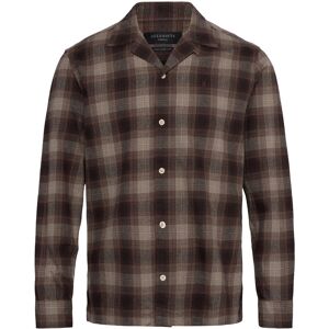 AllSaints Iniko Ls Shirt M MOLE BROWN M AllSaints Iniko Ls Shirt M MOLE BROWN M