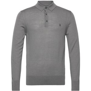 AllSaints Mode Merino Ls Polo S ASHER GREY S AllSaints Mode Merino Ls Polo S ASHER GREY S