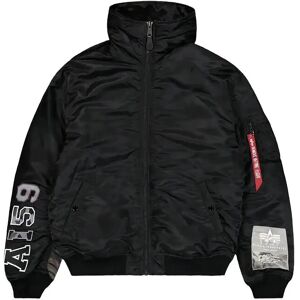 Alpha Industries Ma-1 Hooded Studio Jacket M BLACK M Alpha Industries Ma-1 Hooded Studio Jacket M BLACK M