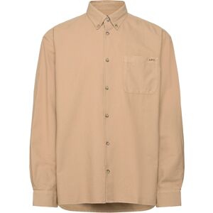 A.P.C. Shirt Mateo Logo S BEIGE FONCE/MARRON S A.P.C. Shirt Mateo Logo S BEIGE FONCE/MARRON S