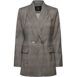 Bruuns Bazaar Ipomoeabbtuxana Blazer 38 BROWN CHECK 38 Bruuns Bazaar Ipomoeabbtuxana Blazer 38 BROWN CHECK 38