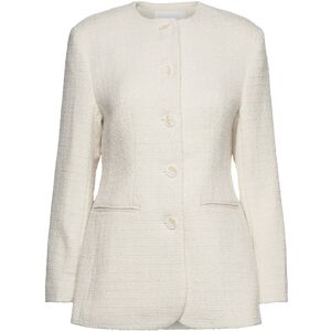 Malina Carol Fitted Round Neck Blazer M CREAM M Malina Carol Fitted Round Neck Blazer M CREAM M