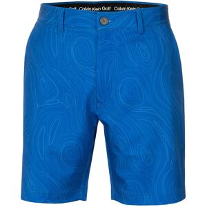 Calvin Marble Print Bullet Shorts 36 SAPHIRE 36 Calvin Marble Print Bullet Shorts 36 SAPHIRE 36