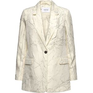 Coster Copenhagen Crinkled Blazer 36 CREME / BLACK 36 Coster Copenhagen Crinkled Blazer 36 CREME / BLACK 36