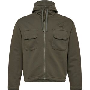 C.P. Company Brushed And Emerized Diagonal Fleece Hooded Utility Sweatshirt M GRAPE LEAF M C.P. Company Brushed And Emerized Diagonal Fleece Hooded Utility Sweatshirt M GRAPE LEAF M