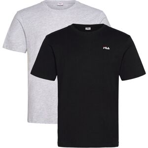 FILA Brod Tee / Double Pack XS BLACK-LIGHT GREY MELANGE XS FILA Brod Tee / Double Pack XS BLACK-LIGHT GREY MELANGE XS