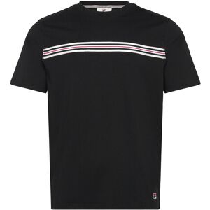 FILA Diecimo Regular Heritage Tape T-Shirt M BLACK M FILA Diecimo Regular Heritage Tape T-Shirt M BLACK M