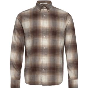 Gant Reg Ut Shadow Check Flannel Shirt XXXL DESERT BROWN XXXL Gant Reg Ut Shadow Check Flannel Shirt XXXL DESERT BROWN XXXL