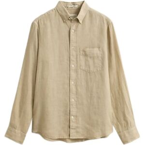 Gant Reg Gmnt Dyed Linen Shirt XL OAT BEIGE XL Gant Reg Gmnt Dyed Linen Shirt XL OAT BEIGE XL