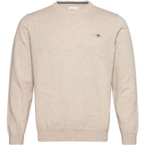 Gant Classic Cotton C-Neck XXXL LIGHT BEIGE MELANGE XXXL Gant Classic Cotton C-Neck XXXL LIGHT BEIGE MELANGE XXXL