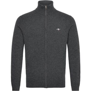 Gant Extrafine Lambswool Zip Cardigan L DK CHARCOAL MELANGE L Gant Extrafine Lambswool Zip Cardigan L DK CHARCOAL MELANGE L