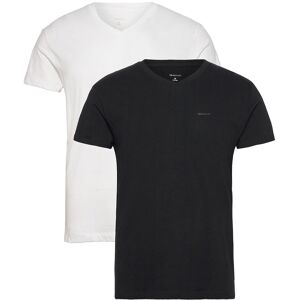 Gant 2-Pack V-Neck T-Shirts M BLACK / WHITE M Gant 2-Pack V-Neck T-Shirts M BLACK / WHITE M