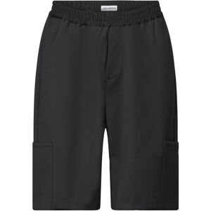 HAN Kjøbenhavn Wool Elasticated Wide Leg Shorts 50 BLACK 50 HAN Kjøbenhavn Wool Elasticated Wide Leg Shorts 50 BLACK 50