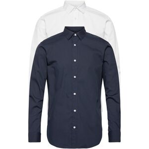 Jack & Jones Jjjoe Shirt Ls 2 Pack Mp M NAVY BLAZER M Jack & Jones Jjjoe Shirt Ls 2 Pack Mp M NAVY BLAZER M