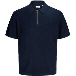 Jack & Jones Jjmax Knit Zip Polo Ss M NAVY BLAZER M Jack & Jones Jjmax Knit Zip Polo Ss M NAVY BLAZER M