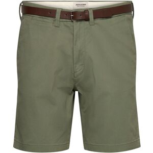 Jack & Jones Jpstadam Belted Chino Shorts Reg L DEEP LICHEN GREEN L Jack & Jones Jpstadam Belted Chino Shorts Reg L DEEP LICHEN GREEN L