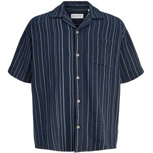 Jack & Jones Jjebradley Striped Resort Shirt Ss Ln S NAVY BLAZER S Jack & Jones Jjebradley Striped Resort Shirt Ss Ln S NAVY BLAZER S