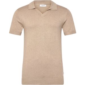 Lindbergh Ecovero S/S V-Neck Polo L SAND MEL L Lindbergh Ecovero S/S V-Neck Polo L SAND MEL L
