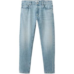Mango Straight Fit Cotton-Linen Jeans 40 OPEN BLUE 40 Mango Straight Fit Cotton-Linen Jeans 40 OPEN BLUE 40