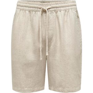 ONLY & SONS Onstel Visc Lin Shorts 0075 Cs M OATMEAL M ONLY & SONS Onstel Visc Lin Shorts 0075 Cs M OATMEAL M