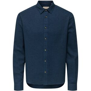 ONLY & SONS Onssons Reg Fit 2T Twill 0347 Shirt L NAVY BLAZER L ONLY & SONS Onssons Reg Fit 2T Twill 0347 Shirt L NAVY BLAZER L