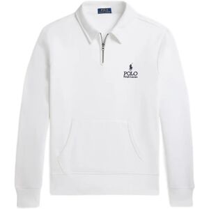 Polo Ralph Lauren Logo Fleece Collared Sweatshirt S WHITE S Polo Ralph Lauren Logo Fleece Collared Sweatshirt S WHITE S