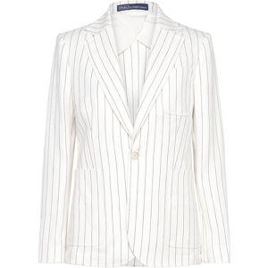 Polo Ralph Lauren Striped Hemp Blazer 32 CRM/BRWN PINSTRIP 32 Polo Ralph Lauren Striped Hemp Blazer 32 CRM/BRWN PINSTRIP 32