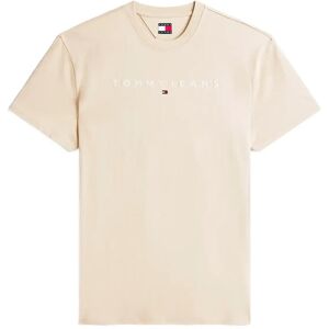 Tommy Jeans Tjm Reg Linear Logo Tee Ext L GULF SAND L Tommy Jeans Tjm Reg Linear Logo Tee Ext L GULF SAND L