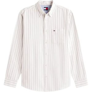 Tommy Jeans Tjm Reg Stripe Oxford Shirt Ext S IVY MINK STRIPE S Tommy Jeans Tjm Reg Stripe Oxford Shirt Ext S IVY MINK STRIPE S