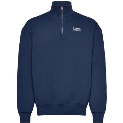 7 DAYS Active Organic Regular Half Zip M 333 PAGEANT BLUE M 7 DAYS Active Organic Regular Half Zip M 333 PAGEANT BLUE M
