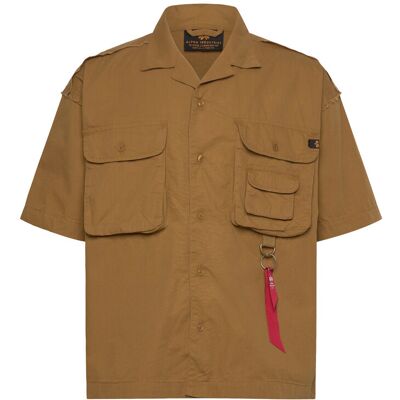 Alpha Industries Aloha Safari Shirt S KHAKI S Alpha Industries Aloha Safari Shirt S KHAKI S