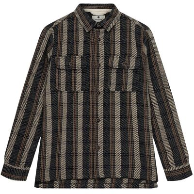 Anerkjendt Akoscar Check Overshirt L DARK GREY MEL L Anerkjendt Akoscar Check Overshirt L DARK GREY MEL L