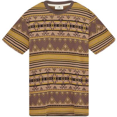 Anerkjendt Akkikki Jacquard Tee XS CHOCOLATE BROWN XS Anerkjendt Akkikki Jacquard Tee XS CHOCOLATE BROWN XS