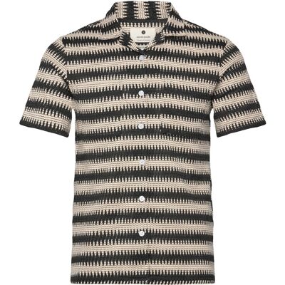 Anerkjendt Akkurt Struc Stripe S/S Shirt L TOFU L Anerkjendt Akkurt Struc Stripe S/S Shirt L TOFU L