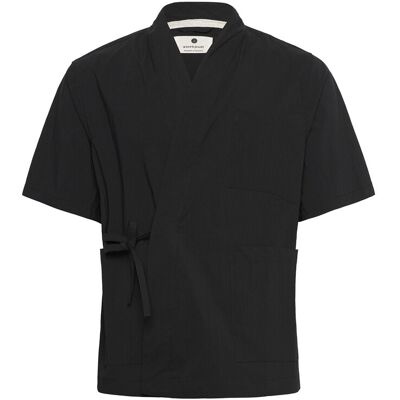 Anerkjendt Akjesper Tec S/S Kimono XL CAVIAR XL Anerkjendt Akjesper Tec S/S Kimono XL CAVIAR XL