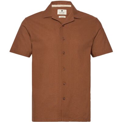 Anerkjendt Akleo S/S Cot/Linen Shirt S CHIPMUNK S Anerkjendt Akleo S/S Cot/Linen Shirt S CHIPMUNK S
