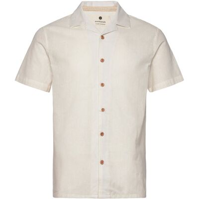 Anerkjendt Akleo S/S Cot/Linen Shirt XXL TOFU XXL Anerkjendt Akleo S/S Cot/Linen Shirt XXL TOFU XXL