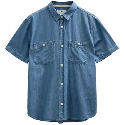 Anerkjendt Aktheshirt Chambray Ss Shirt L MEDIUM BLUE DENIM L Anerkjendt Aktheshirt Chambray Ss Shirt L MEDIUM BLUE DENIM L