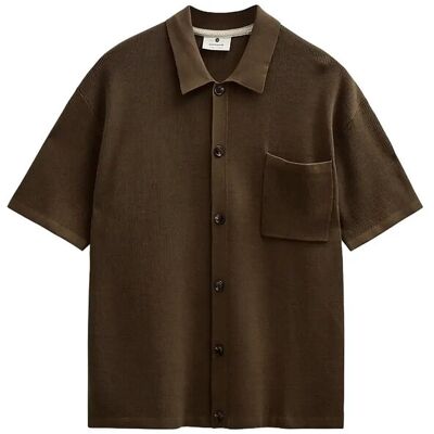 Anerkjendt Akvilhelm Needle Rib Ss Knit M TEAK M Anerkjendt Akvilhelm Needle Rib Ss Knit M TEAK M
