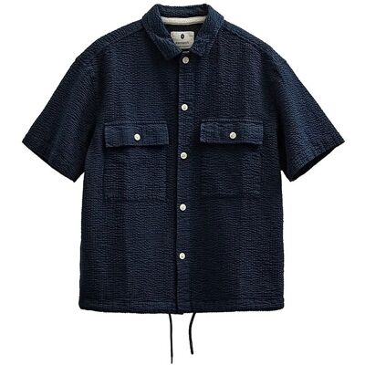 Anerkjendt Akotto Seersucker Ss Overshirt L SKY CAPTAIN L Anerkjendt Akotto Seersucker Ss Overshirt L SKY CAPTAIN L