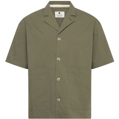 Anerkjendt Akotto Cotton Poplin Ss Overshirt S LODEN GREEN S Anerkjendt Akotto Cotton Poplin Ss Overshirt S LODEN GREEN S