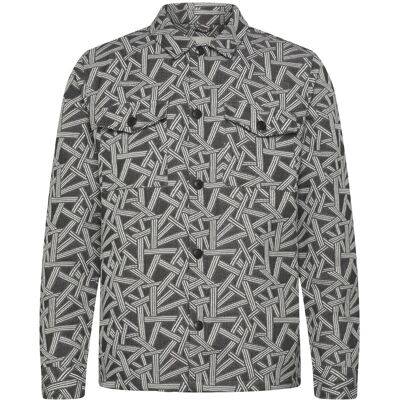 Anerkjendt Akoscar Jacquard2 Overshirt L GLACIER GRAY L Anerkjendt Akoscar Jacquard2 Overshirt L GLACIER GRAY L