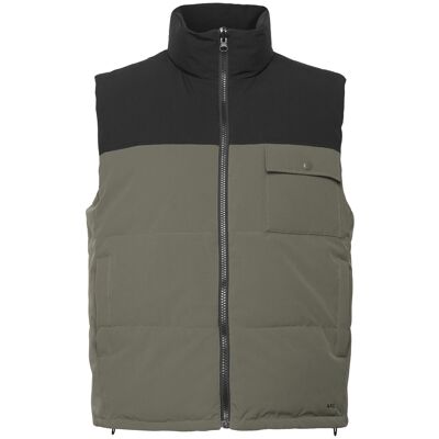 A.P.C. Down Jacket Ted L KAKI MILITAIRE/NOIR L A.P.C. Down Jacket Ted L KAKI MILITAIRE/NOIR L