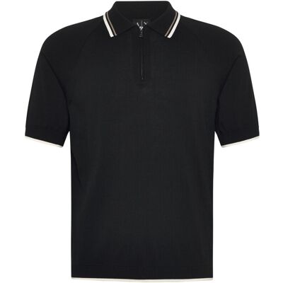 Giorgio Armani Knit Polo L BLACK L Giorgio Armani Knit Polo L BLACK L