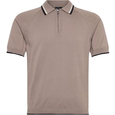Giorgio Armani Knit Polo S DRIFTWOOD S Giorgio Armani Knit Polo S DRIFTWOOD S