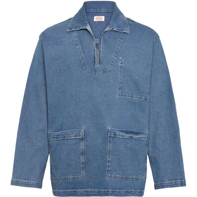 Armor Lux Heritage Smock XXXL DENIM MOYEN XXXL Armor Lux Heritage Smock XXXL DENIM MOYEN XXXL